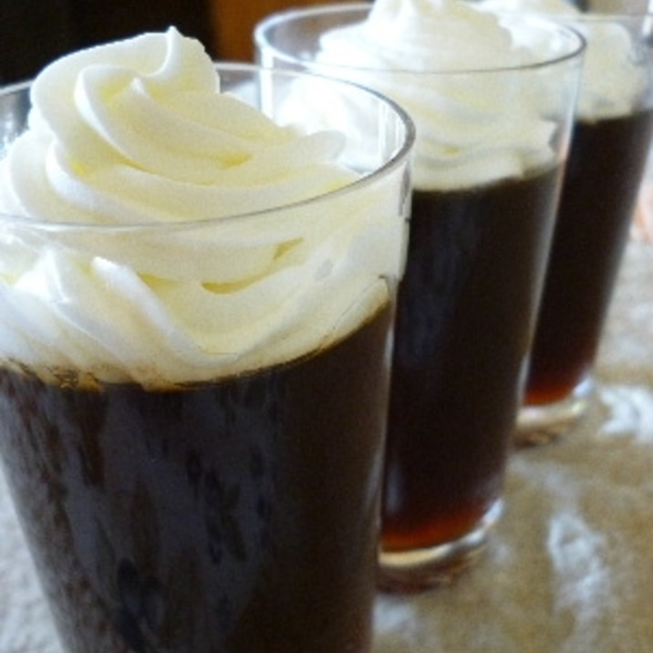 寒天で作るコーヒーゼリー レシピ 作り方 By ミント4029 楽天レシピ